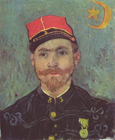 Portrait of Paul-Eugène Milliet, Second Lieutenant of the Zouaves by Vincent van Gogh